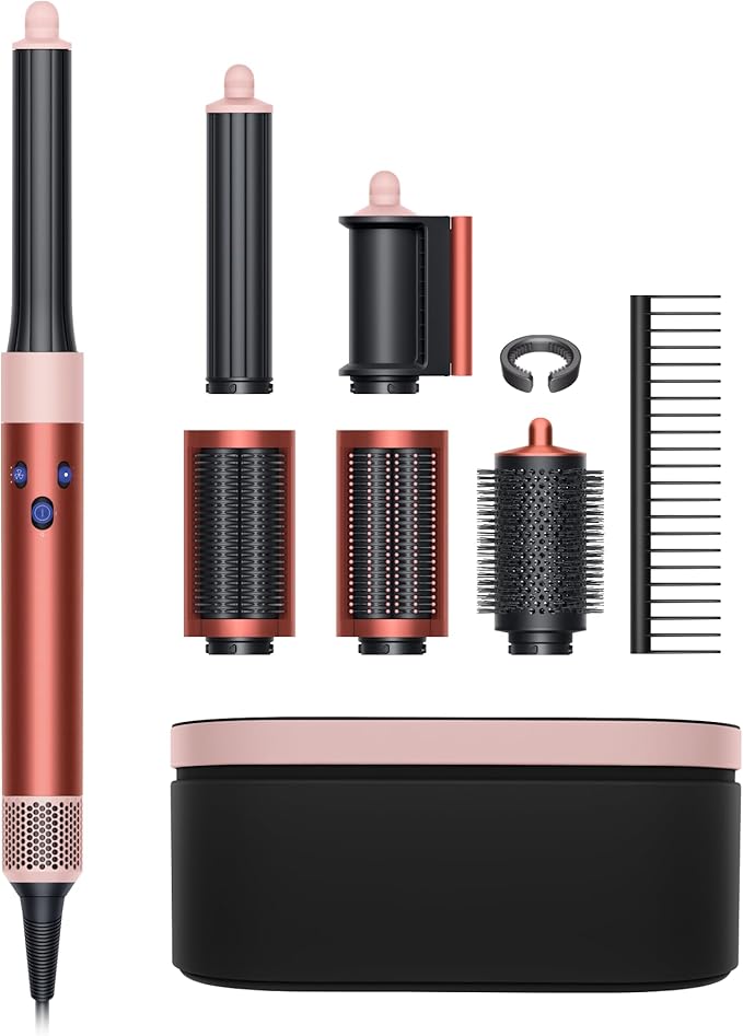 Dyson Special edition Airwrap™ Complete long multi-styler in Strawberry bronze and blush pink with Detangling comb