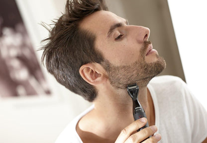 Philips Multigroom Series 1000 Ultra Precise Beard Styler, DualCut Precision Trimmer, Detail Shaver Attachment, Fully Washable, AA Battery, 3 Precision Combs – MG1100/16