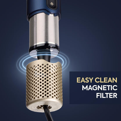 BaByliss Air Wand 3-in-1 Hair Dryer | Straightener & Hot Air Brush with Ion Technology & High-Speed Digital Motor | Includes 3 Attachments | No Heat Damage - (AS6550SDE)