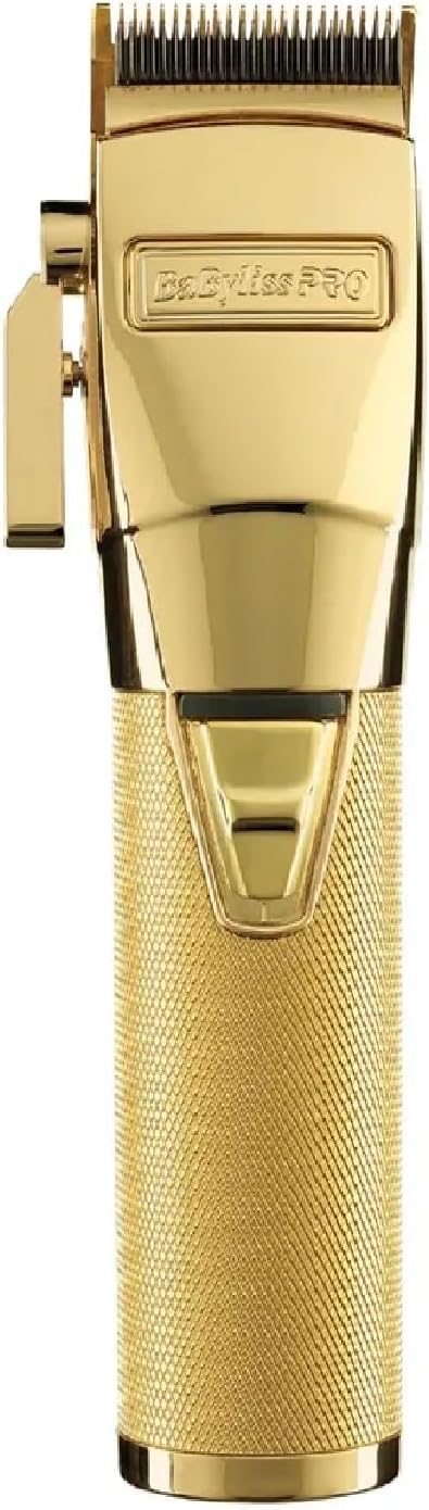 BaByliss Pro Gold FX Cordless Hair Clipper – Professional Precision Cutting Tool, Gold