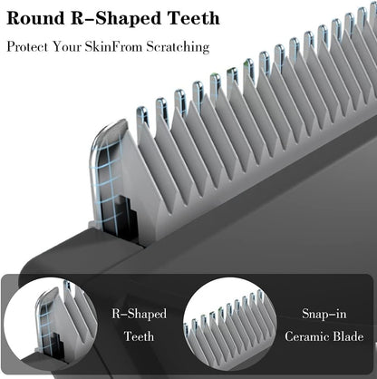 ENSSU Professional Hair Trimmer - Electric Clippers for Men and Women - Beard, Body & Face Grooming - Barber-Quality Cutter - Quiet, LED Display, Waterproof - Wet & Dry Use