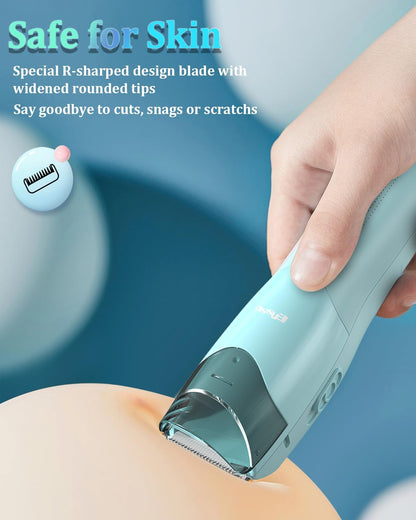 ENSSU Vacuum Hair Clippers for Kids, Rechargeable Vacuum Hair Cutter with 2 Modes for Children/Infant/Men, Waterproof Baby Hair Clippers Trimmers Cordless Haircut Kit in Large Hairs Storage Space