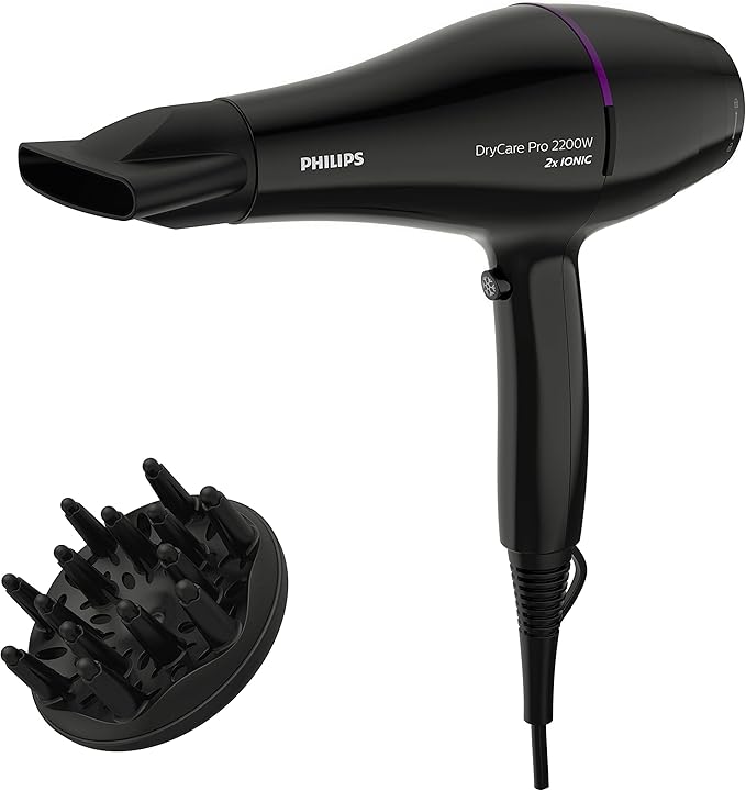 Advanced Drycare Pro Hairdryer, 2200 W, Black, BHD274