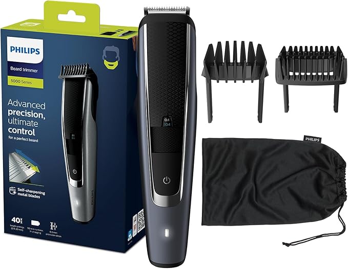 Philips Series 5000 Beard Trimmer BT5502/13 | Effortless and Precise Grooming