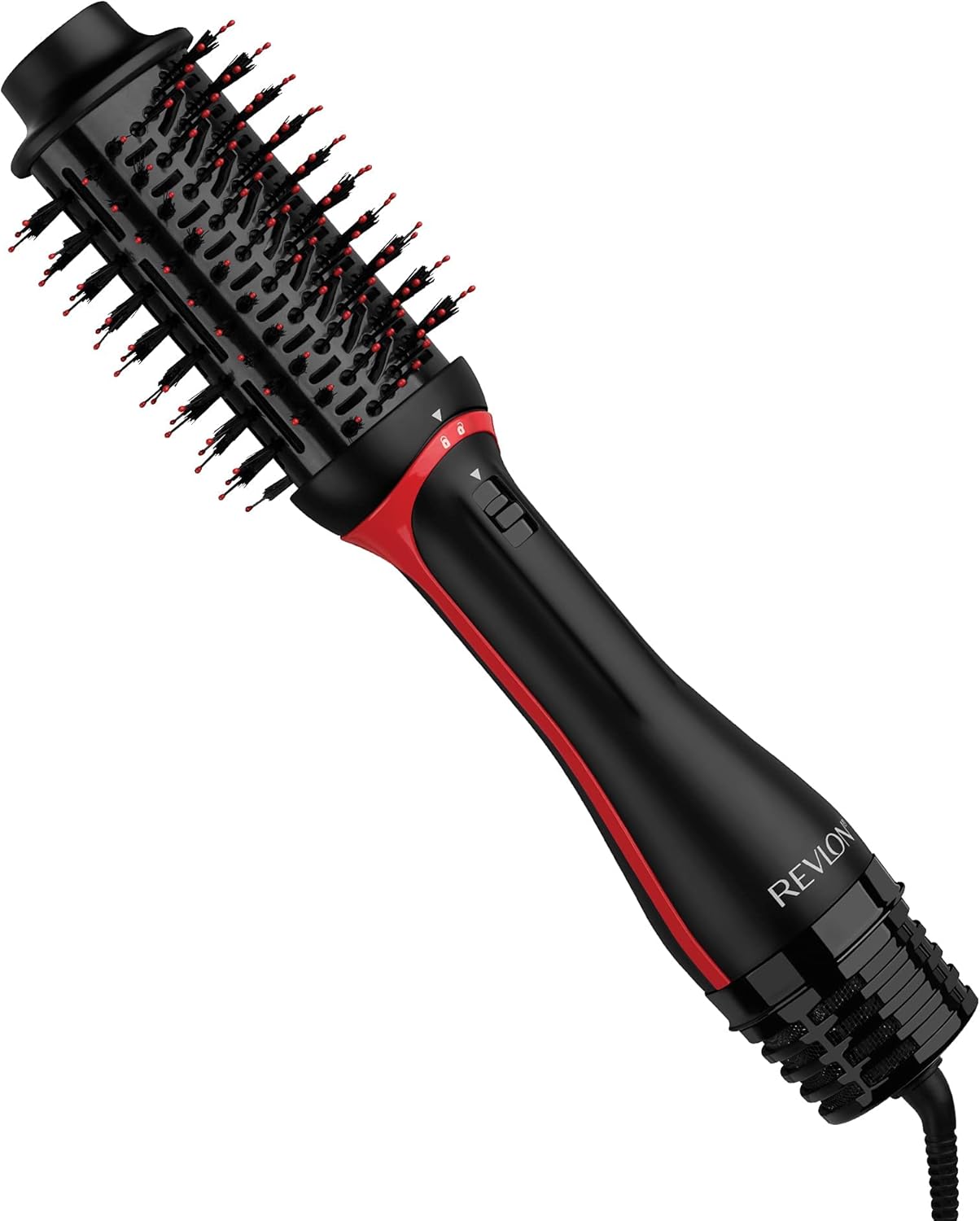 REVLON One-Step Volumiser Plus (Patented Detachable Head, Ceramic Titanium Barrel, Nylon Styling Bristles with Activated Charcoal Pins, Tourmaline Ionic Technology), RVDR5298UK