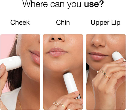 Braun Mini Hair Remover, Electric Facial Hair Removal for Women, Quick & Gentle, Finishing Touch for Upper Lips, Chin & Cheeks, for Easier Makeup Application, Ideal for On-the-Go, with Smartlight