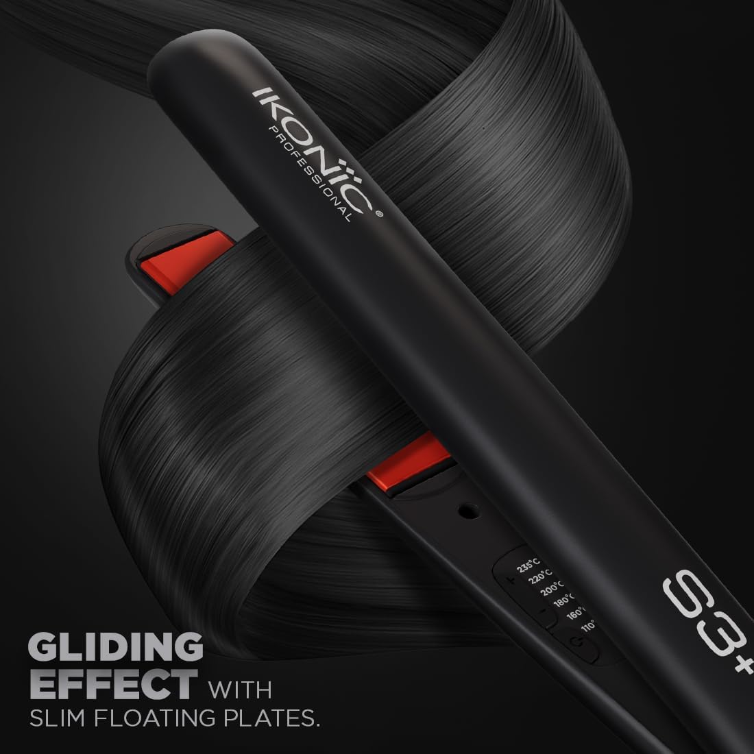 Ikonic S3B Hair Straightner Black