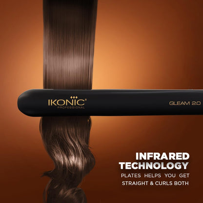 IKONIC GRG Hair Straightener (Black), golden