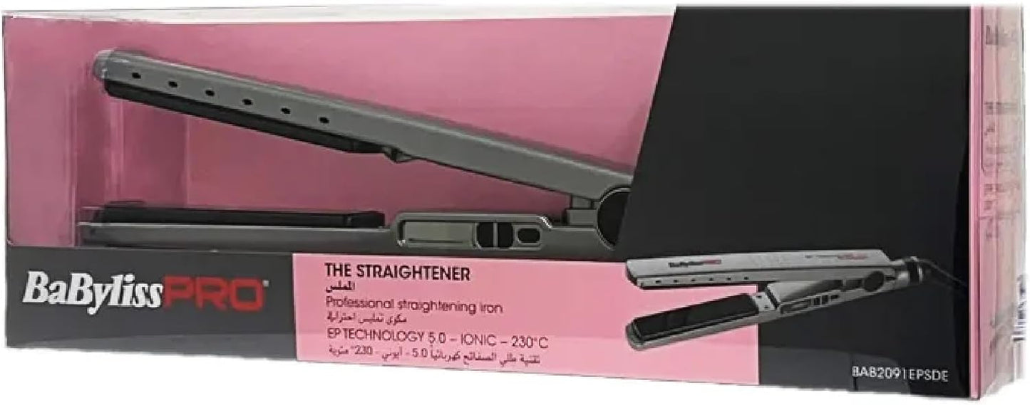 BabylissPRO High Tech Hair Straightener With EP Technology, 5.0 Ionic Technology, Ideal For Daily Use, Suitable For All Hair Types