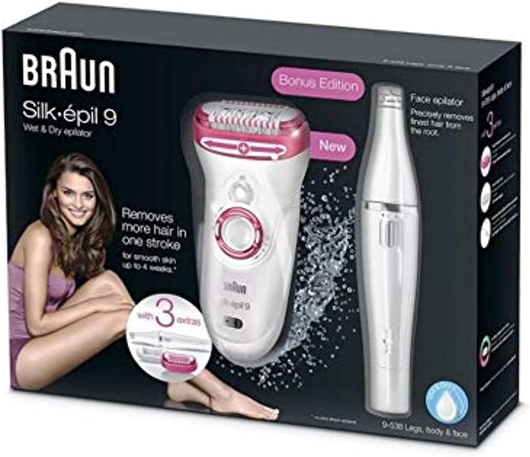 Braun Silk-epil 9 Wet & Dry Facial Epilator
