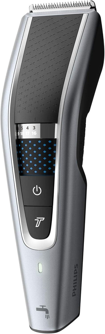 Philips HC5630/13, Series 5000 Washable Hair Clipper, Grey/Black