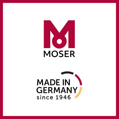 Moser 1400 Professional Corded Hair Clipper for Men (Made in Germany) | Precision Stainless Steel Blade | Cutting Length Adjustor with 6 Preset positions | Quiet and Powerful Motor (1400-0150)