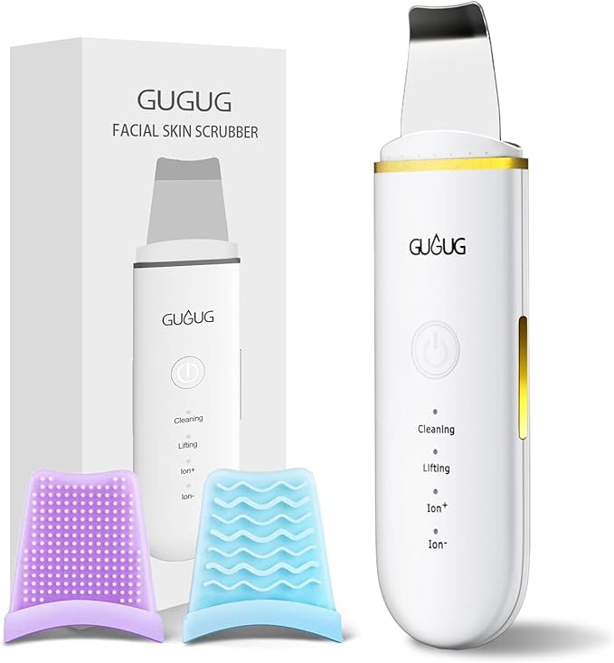 GUGUG Skin Scrubber - Skin Spatula, Blackhead Remover Pore Cleaner,Facial Scrubber Spatula, Comedones Extractor for Facial Deep Cleansing