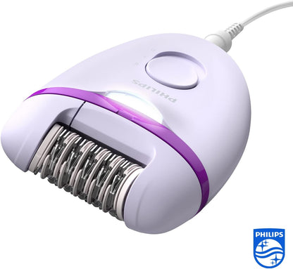 Philips Corded Compact Epilator BRE27500 Satinelle Essential Purple
