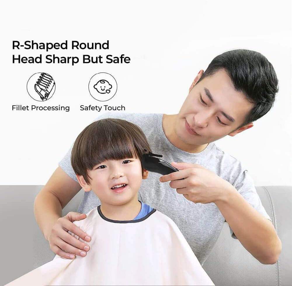 Enchen Sharp 3S Hair Clipper Cordless Electric Hair Trimmer 7300rpm Stainless Blade 600mAh Long Battery Life USB Charging - Black