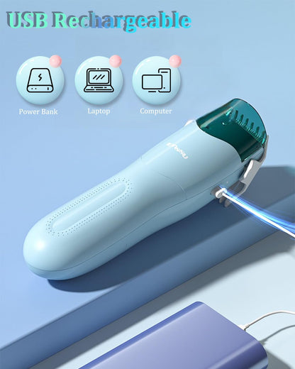 ENSSU Vacuum Hair Clippers for Kids, Rechargeable Vacuum Hair Cutter with 2 Modes for Children/Infant/Men, Waterproof Baby Hair Clippers Trimmers Cordless Haircut Kit in Large Hairs Storage Space