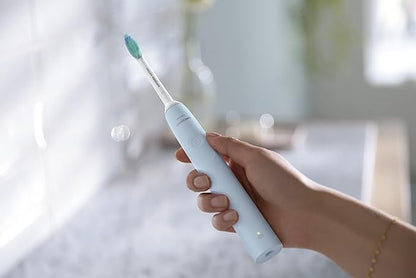 Philips Sonicare Rechargeable Electric Toothbrush 2100 Series, Light Blue, HX3651/12 Certified UAE 3 Pin