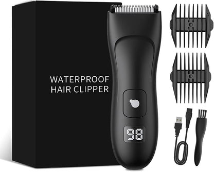 ENSSU Professional Hair Trimmer - Electric Clippers for Men and Women - Beard, Body & Face Grooming - Barber-Quality Cutter - Quiet, LED Display, Waterproof - Wet & Dry Use
