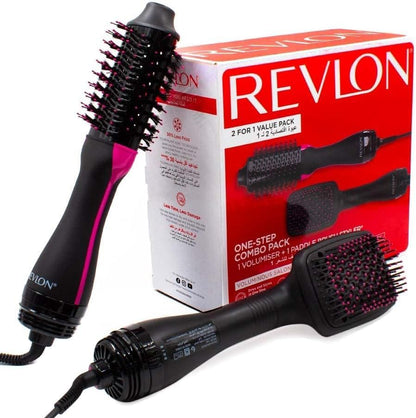 Revlon RVDR5282 One-Step Combo Pack 1 Volumiser + Paddle Brush Styler - Black