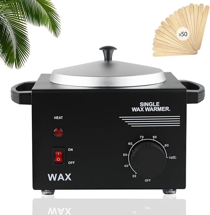 Wax Machine For Hair Removal Hard Wax Kit For Hair Removal Wax Pot For Hair Removal Professional Body Wax Warmer Wax Melt Warmer For Hair Removal Professional Wax Warmer Pot Hot Wax Warmer With 50pcs