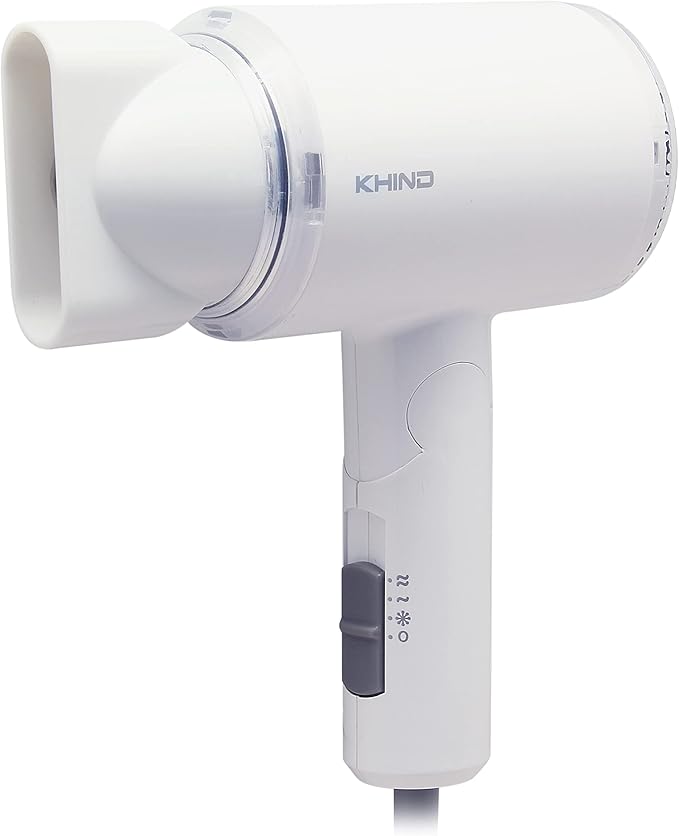 KHIND Compact 1000W Hair Dryer with 2 Heat Speeds & 1 Cool Shot Settings, Narrow Nozzle Airflow For Quick Drying, Honeycomb Inlet and Travel Friendly Foldable Design (HD1002)