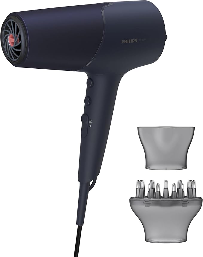 Philips 5000 Series Bhd510/03 Hair Dryer 2300 W Navy - Bhd510/03, Blue & Metallic