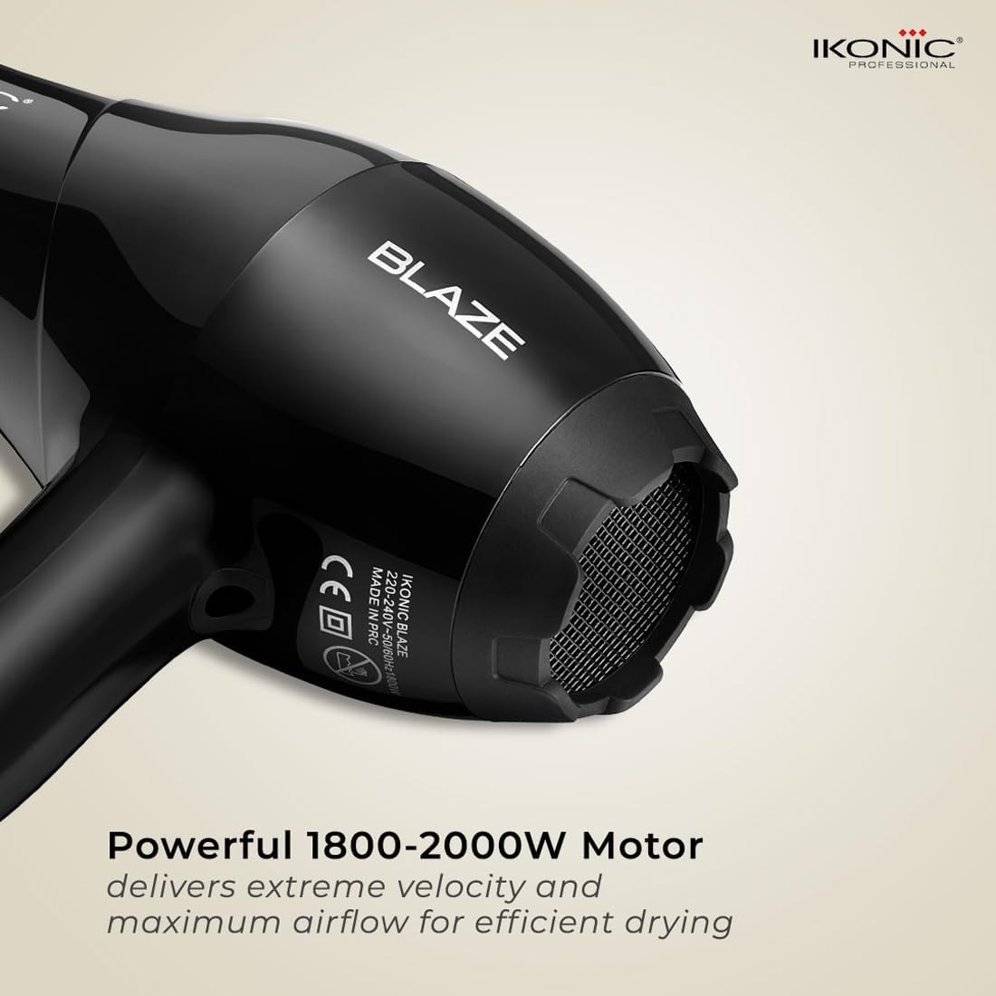 Ikonic blaze hair dryer	1800 watts