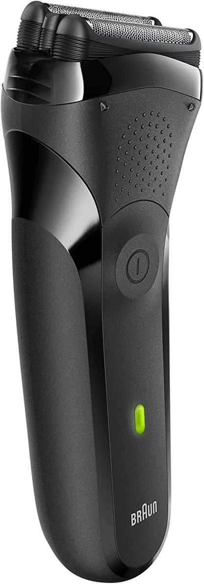 Braun Series 3 300s Rechargeable Electric Shaver for Men, Black