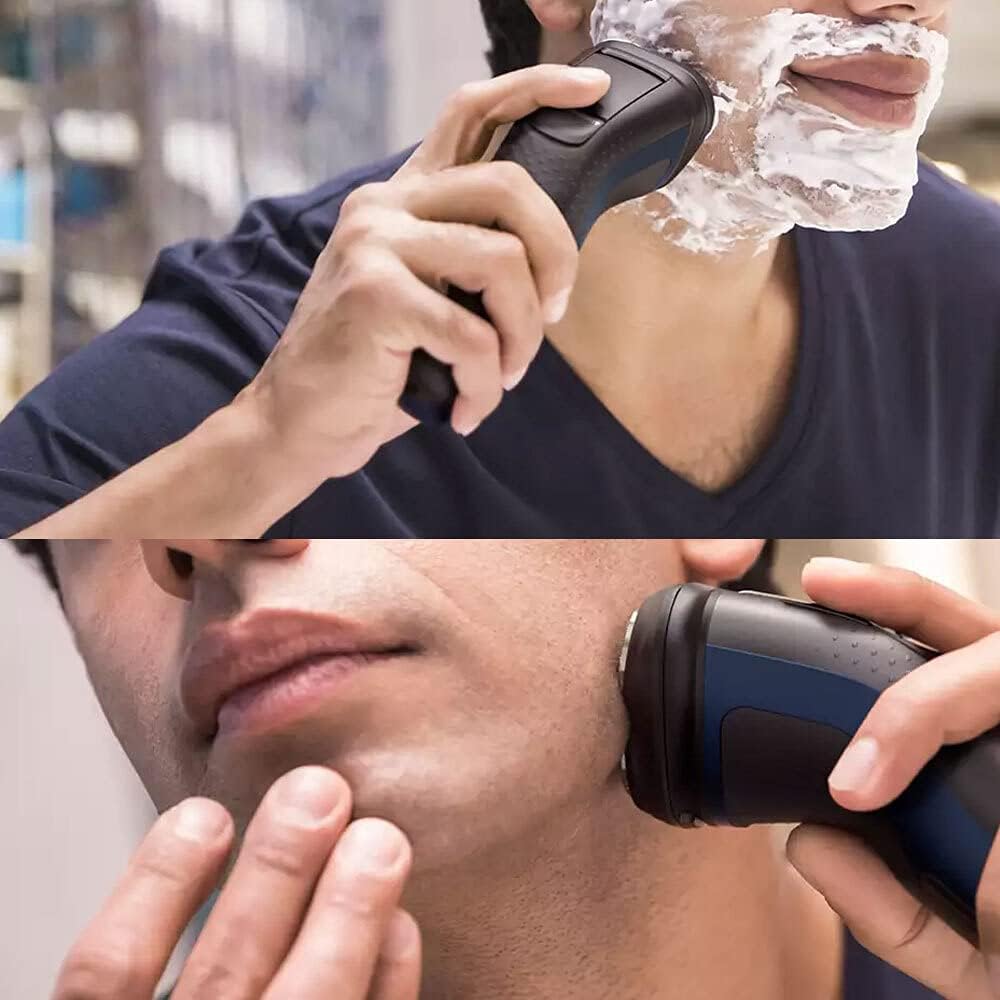 PHILIPS Shaver 1300, Series 1000 Wet & Dry Cordless Electric Shaver with Pop-Up Trimmer and Comfort Cut Blades, 1hr Full Charge, Adriatic Blue, S1323/41