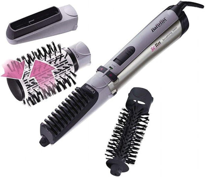 Babyliss 2735 E Hair Styler Rotating Brush with 4 attachments and bag 1000 watt Ionic