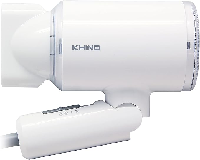 KHIND Compact 1000W Hair Dryer with 2 Heat Speeds & 1 Cool Shot Settings, Narrow Nozzle Airflow For Quick Drying, Honeycomb Inlet and Travel Friendly Foldable Design (HD1002)