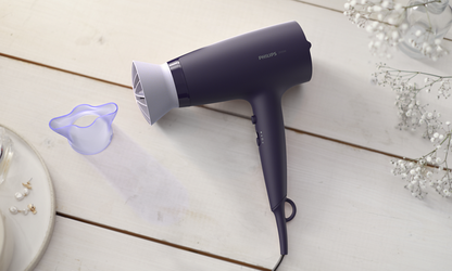 Philips Hair Dryer BHD340 – 2100W, ThermoProtect Technology, Cool Air Setting & 6 Speed/Heat Settings for Everyday Styling