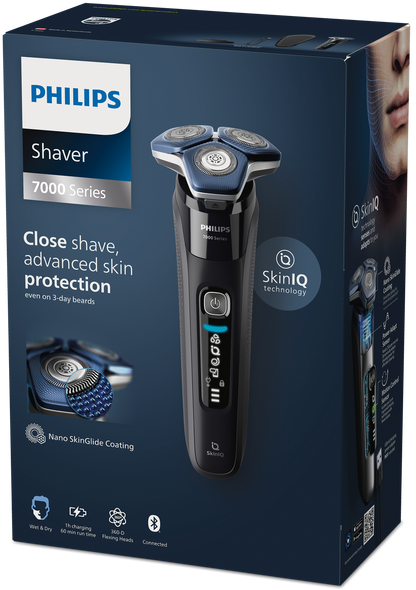 Philips Shaver S7886/35 | Wet & Dry Use | Smart SkinIQ Tech for a Close, Comfortable Shave