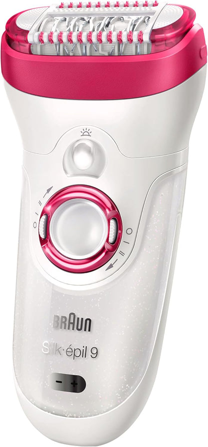 Braun Silk-epil 9 9-538 Wet & Dry Epilator With 3 Extras
