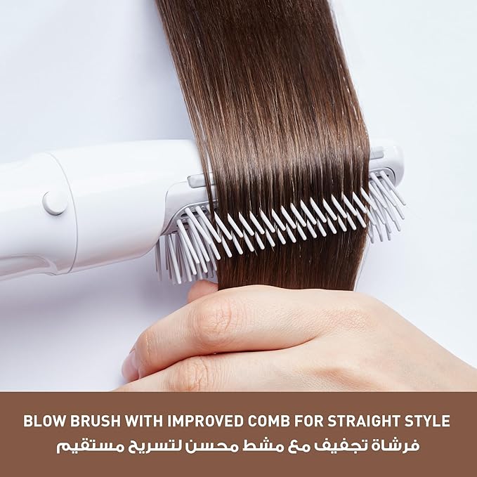 Panasonic Eh-Ka31 Hair Styler Blow Brush 3 Attachments