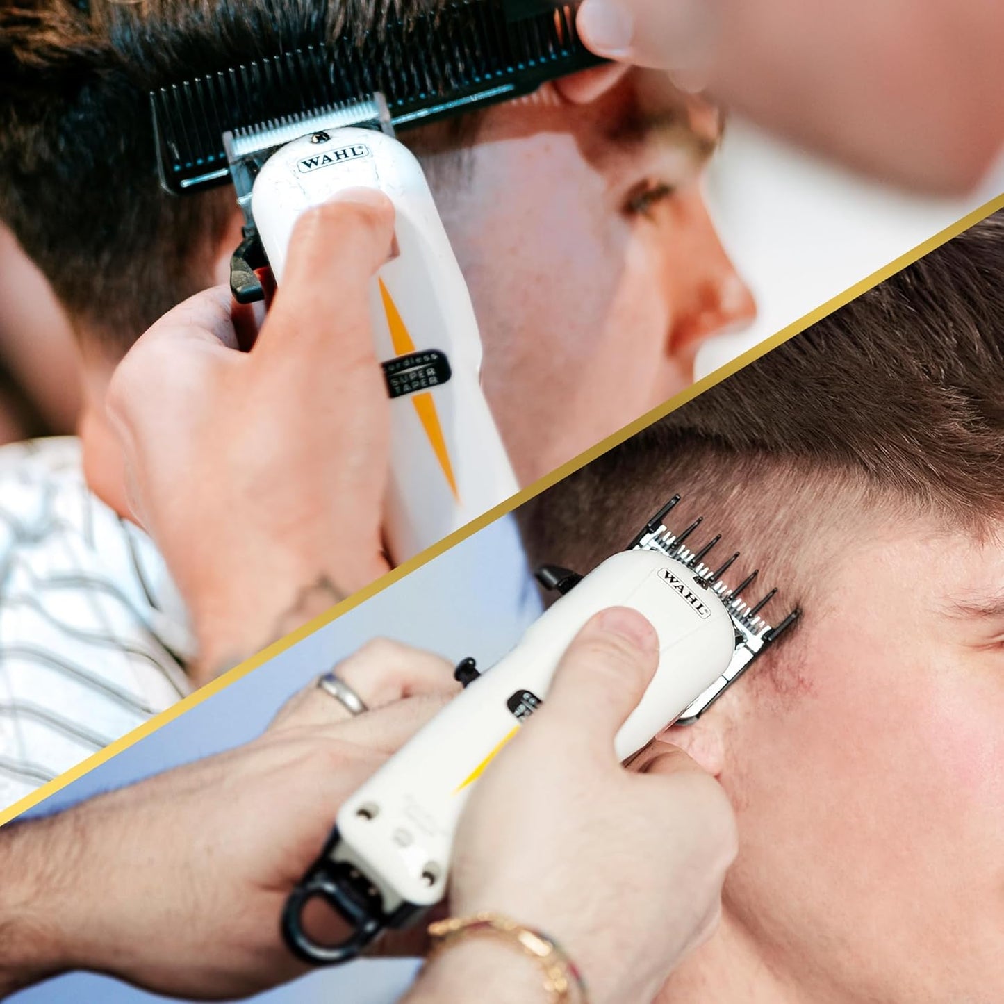 Wahl V500 Super Taper, Professional Hair Clippers, Pro Haircutting Kit, Clippers for Bulk Hair Removal, Taper Fade, Adjustable Lever, Cordless, Lightweight, Barbers Supplies