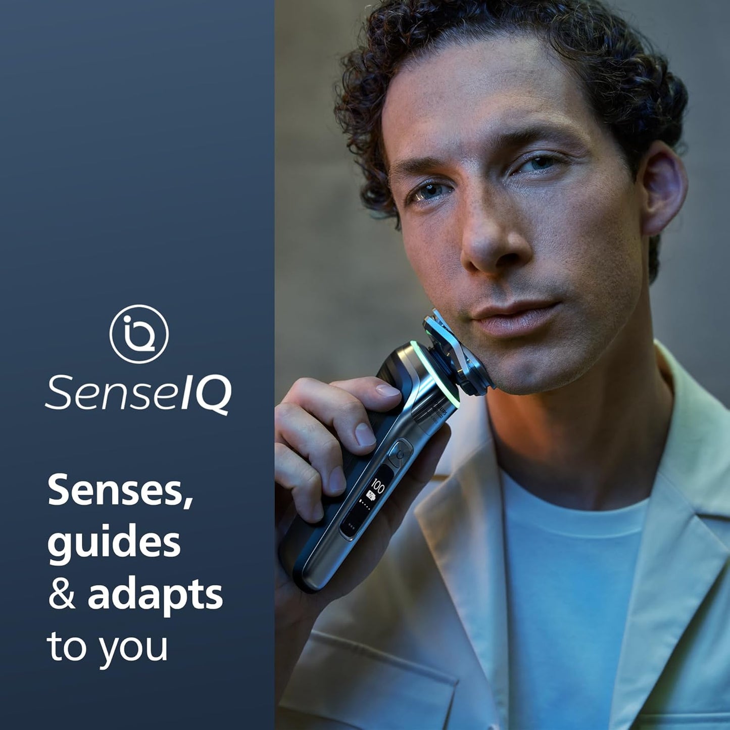 Philips Norelco 9500 Rechargeable Wet & Dry Electric Shaver with Quick Clean, Travel Case, Pop up Trimmer, S9985/84, Black