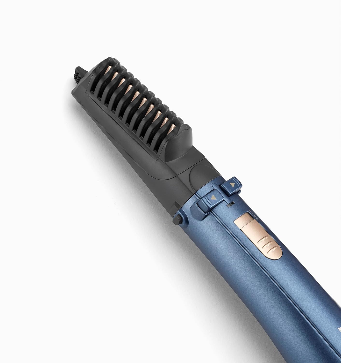 BaByliss Air Styler Pro 1000, 38mm Thermal Brush With 2, 2m Swivel Cord, Rotating 50mm Soft Bristle Brush With 2 Heats Plus A Cool Setting lightweight Design & Salon-quality Results, AS965SDE (Blue)
