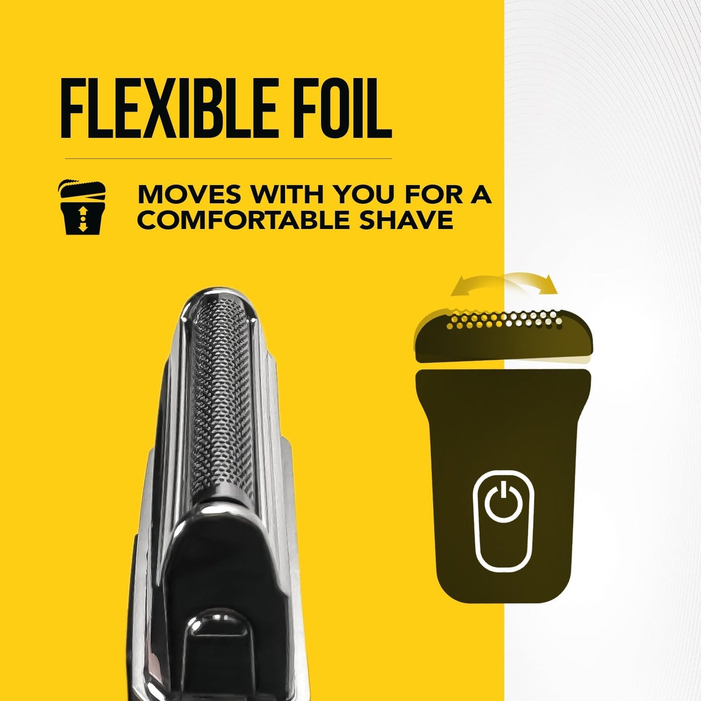 Wahl Pocket Travel Shaver, Compact Rechargeable Shaver, Beard Shaver, Electric Shavers for Men, Flex Foils, Close Cut, Small Shavers for Travelling, Black