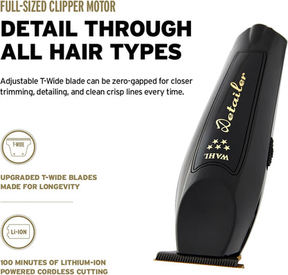 Wahl 5 Star Cordless Barber Combo™ - Titanium & DLC Coated Blades, Magic Clip & Detailer Li, 1 Count