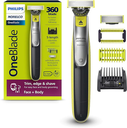 Philips OneBlade QP2824/10 Hybrid Trimmer & Shaver – Wet & Dry Use