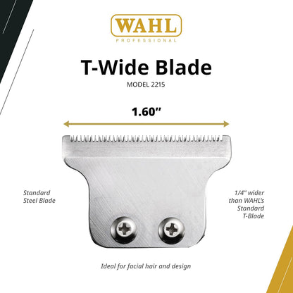 Wahl Professional T-Wide Adjustable Trimmer Blade Set- 2215