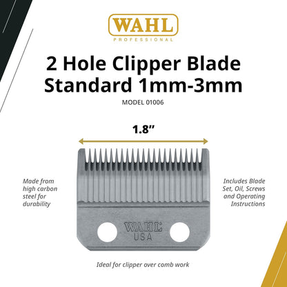 WAHL Professional 2-Hole Clipper Blade 1006 for Men - 1 Pc