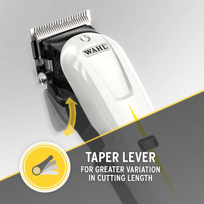 Wahl V500 Super Taper, Professional Hair Clippers, Pro Haircutting Kit, Clippers for Bulk Hair Removal, Taper Fade, Adjustable Lever, Cordless, Lightweight, Barbers Supplies