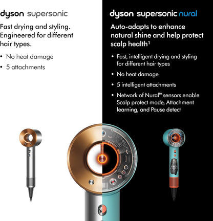 Dyson Special edition Supersonic Nural™ hair dryer in Strawberry bronze and blush pink designed Presentation