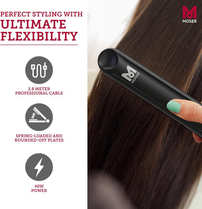Moser Gltteisen CeraStyle PRO Ceramic Straightener Schwarz Fr schnelle und perfekte Ergebnisse