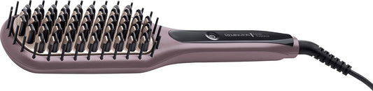 Remington Keratin Radiance Sleek And Smooth Heated Brush RECB 7401, Brown