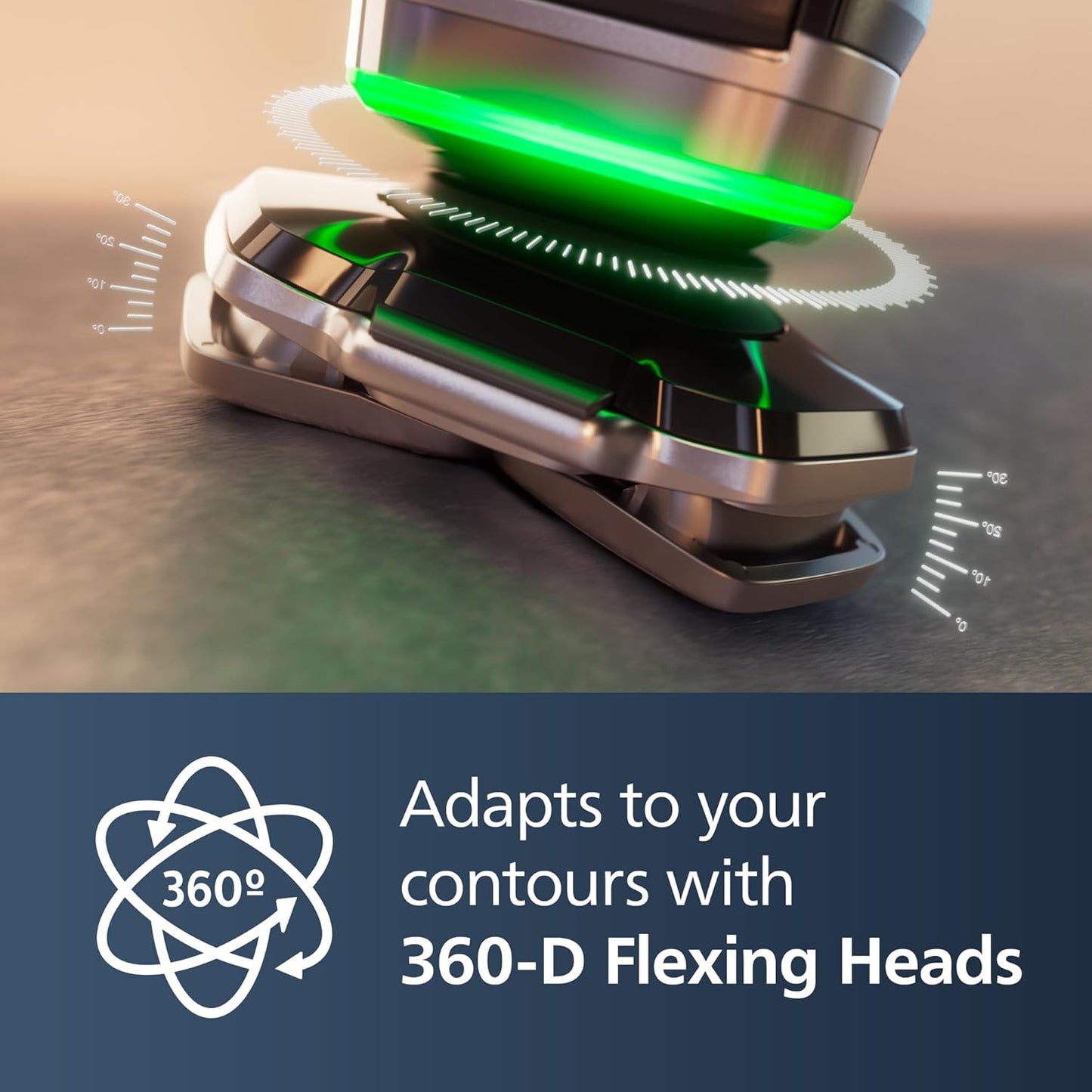 Philips Norelco 9500 Rechargeable Wet & Dry Electric Shaver with Quick Clean, Travel Case, Pop up Trimmer, S9985/84, Black