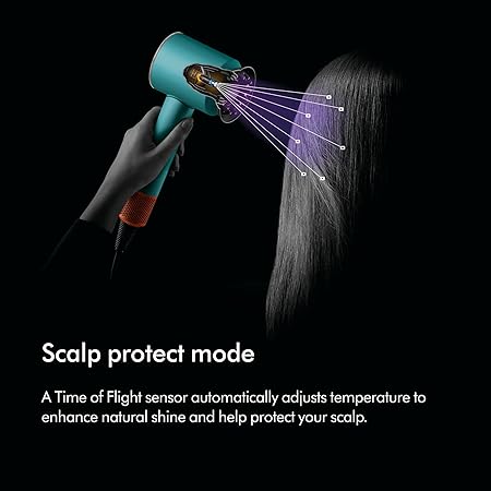 Dyson Supersonic NuralTM Hair Dryer, HD16 Ceramic Patina/Topaz, Hair Care, Intelligent Heat Control, Plastic, Drying & Styling