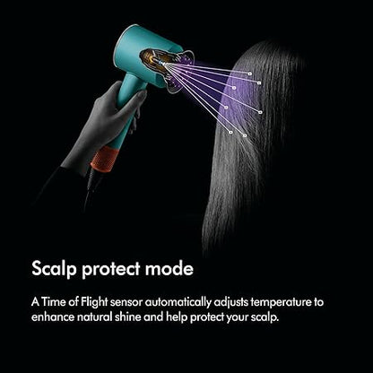 Dyson Supersonic NuralTM Hair Dryer, HD16 Ceramic Patina/Topaz, Hair Care, Intelligent Heat Control, Plastic, Drying & Styling